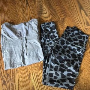 Lululemon Yoga and Shirt Set